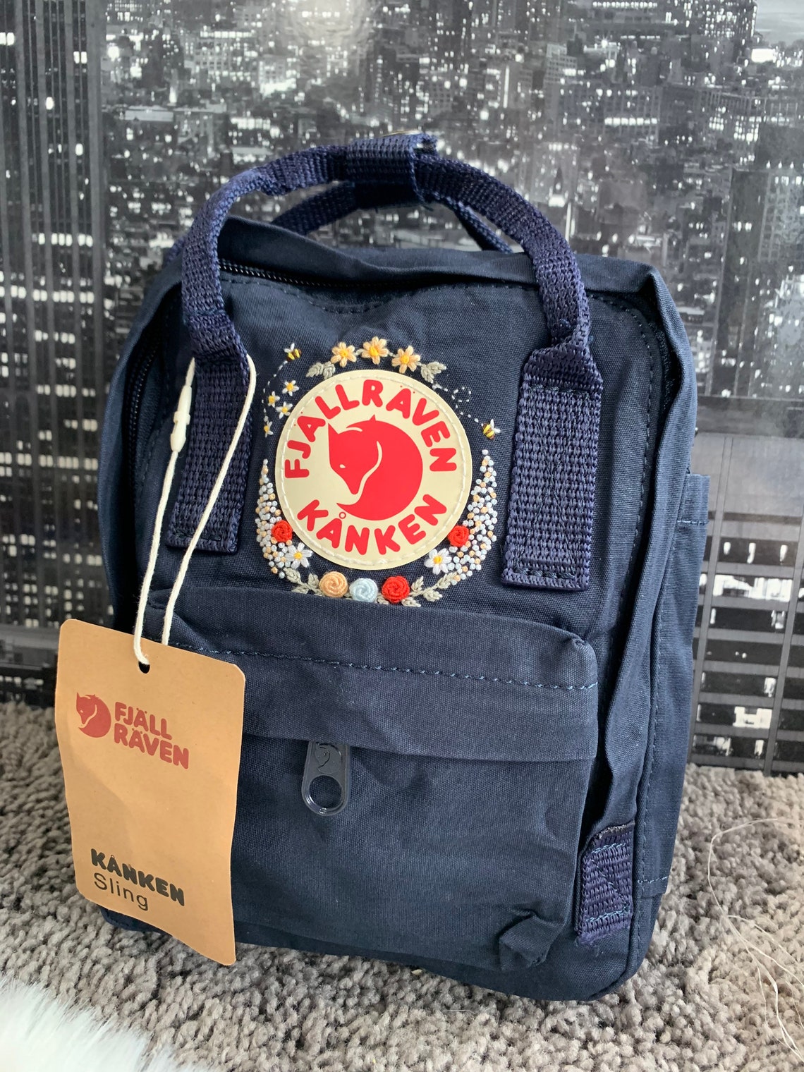 kanken sling bag black