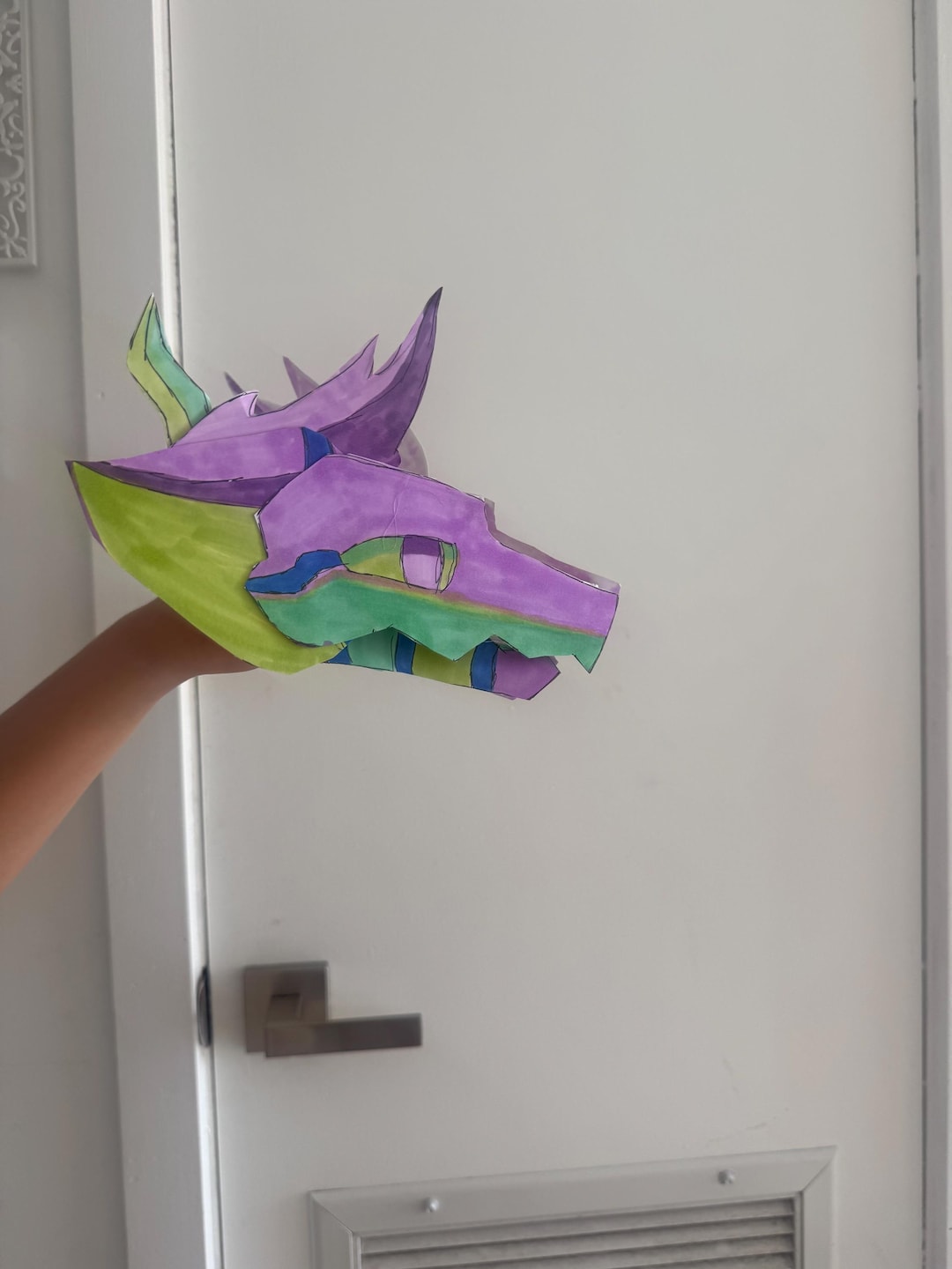 Handmade Paper Dragon Puppet Small Medium Size - Etsy