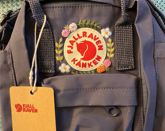 Fjallraven Kanken Sling Crossbody Bag Handmade Embroidery Boho Etsy