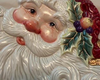 Vintage Fitz and Floyd Santa plate