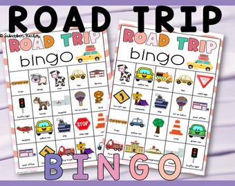 Road Trip Games for Kids Travel Bingo