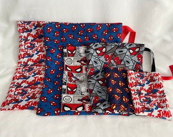 Superhero Fabric Gift Bags