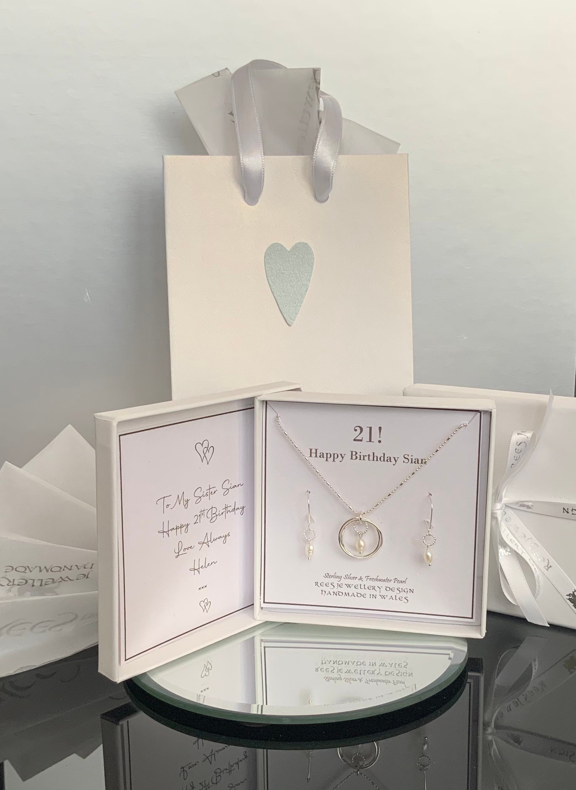 21st Birthday Gift for Her Pearl Drop Necklace Granddaughter - Etsy UK