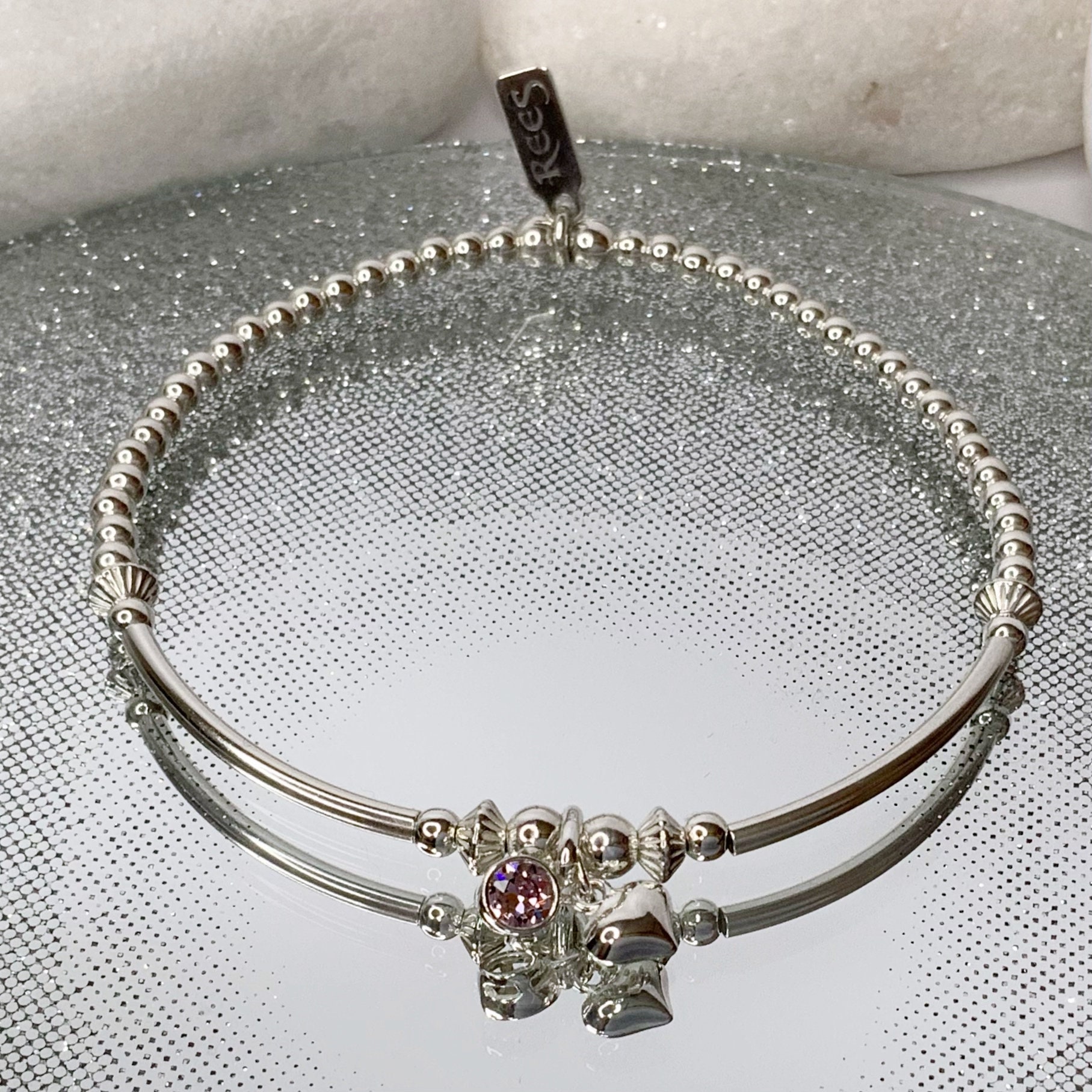 ★rosemont★ SILVER bracelet (June birthstone) RC0346 June Birthstone Bracelet, Alexandrite Jewelry, Cubic