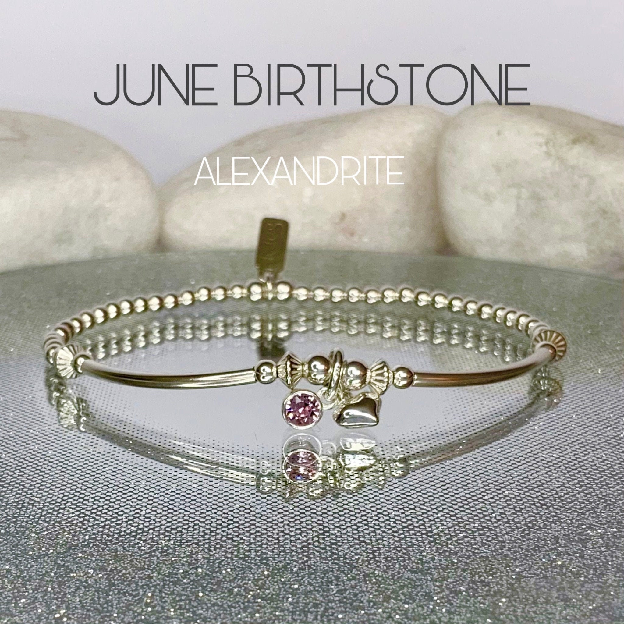Amethyst Bracelet 925 Sterling Silver Beautiful Cut Gemstone