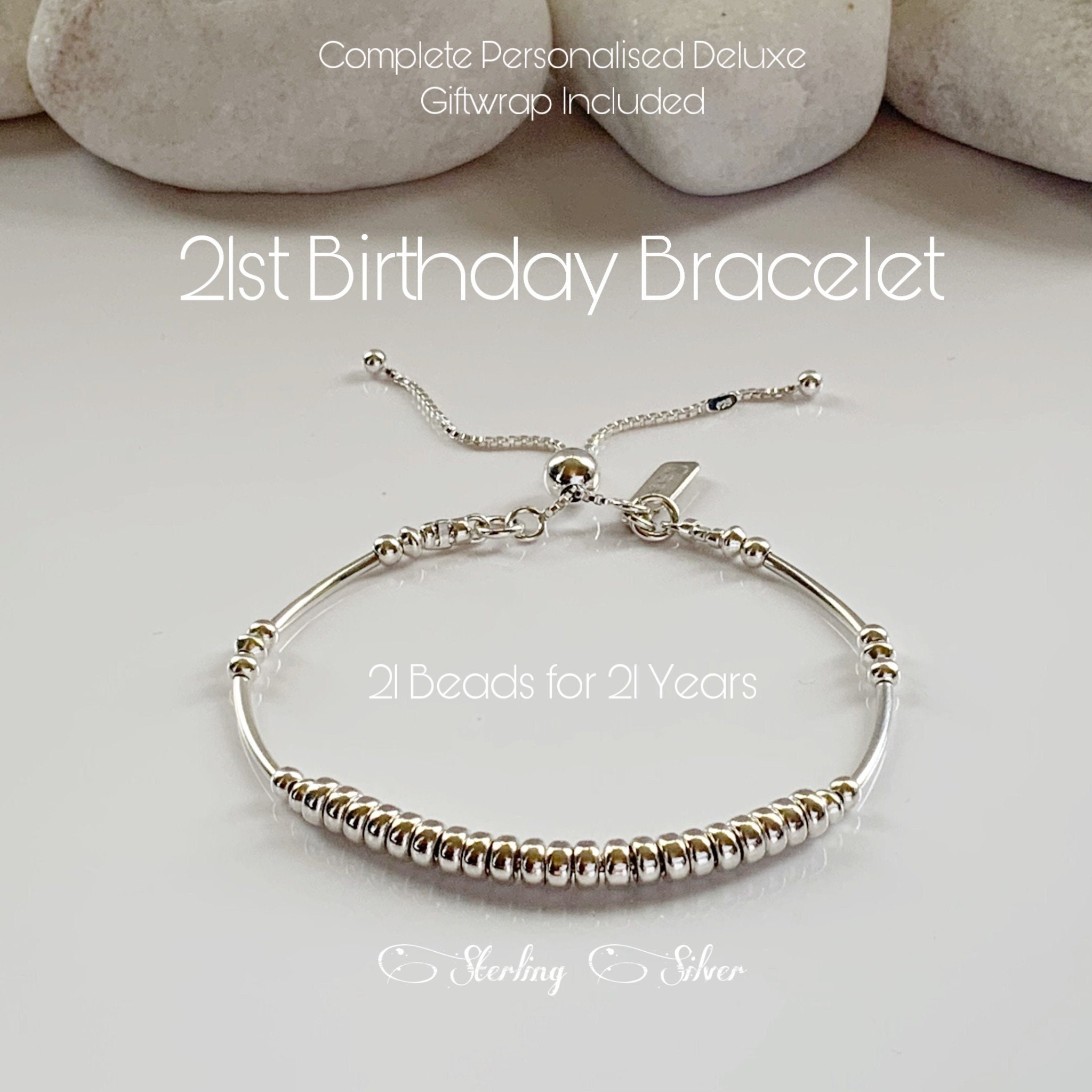 19th Birthday Gifts for Girls, Gift for 19 Year Old Girl Gift for Her,  Nineteen Birthday Gift, Interlocking Necklace, Sterling Silver 