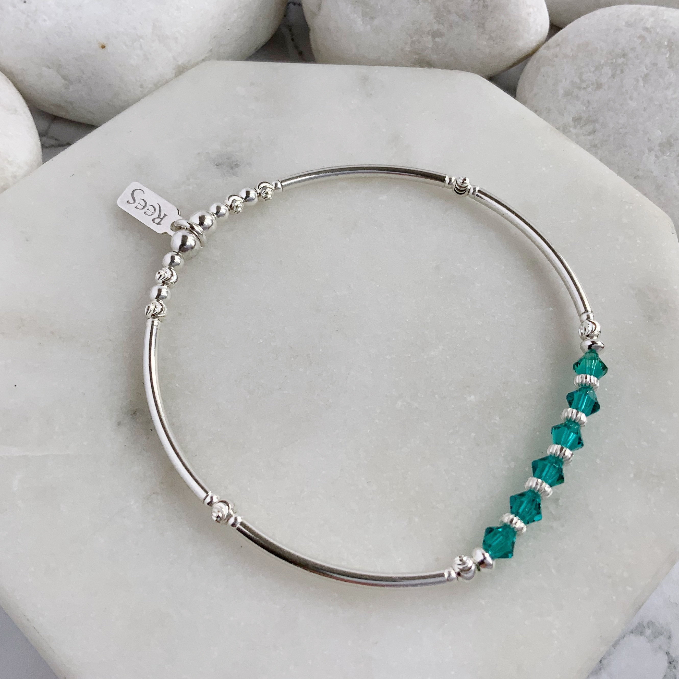★rosemont★ SILVER bracelet (December birthstone) RC0352 December Birthstone Bracelets, Rings, Necklaces, Earrings +