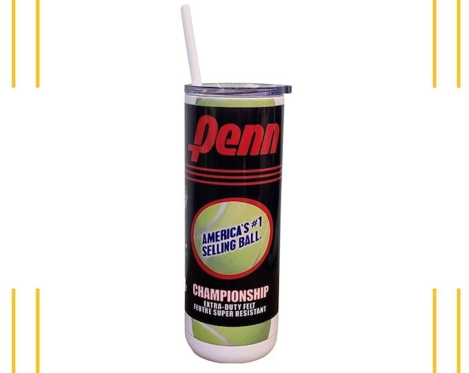 Tennis Gift Tumbler | Tennis Ball Water Bottle