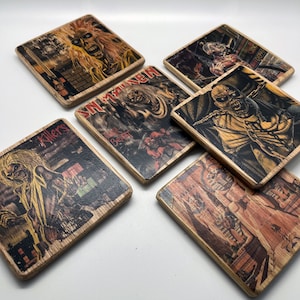 Iron Maiden Wood Coasters