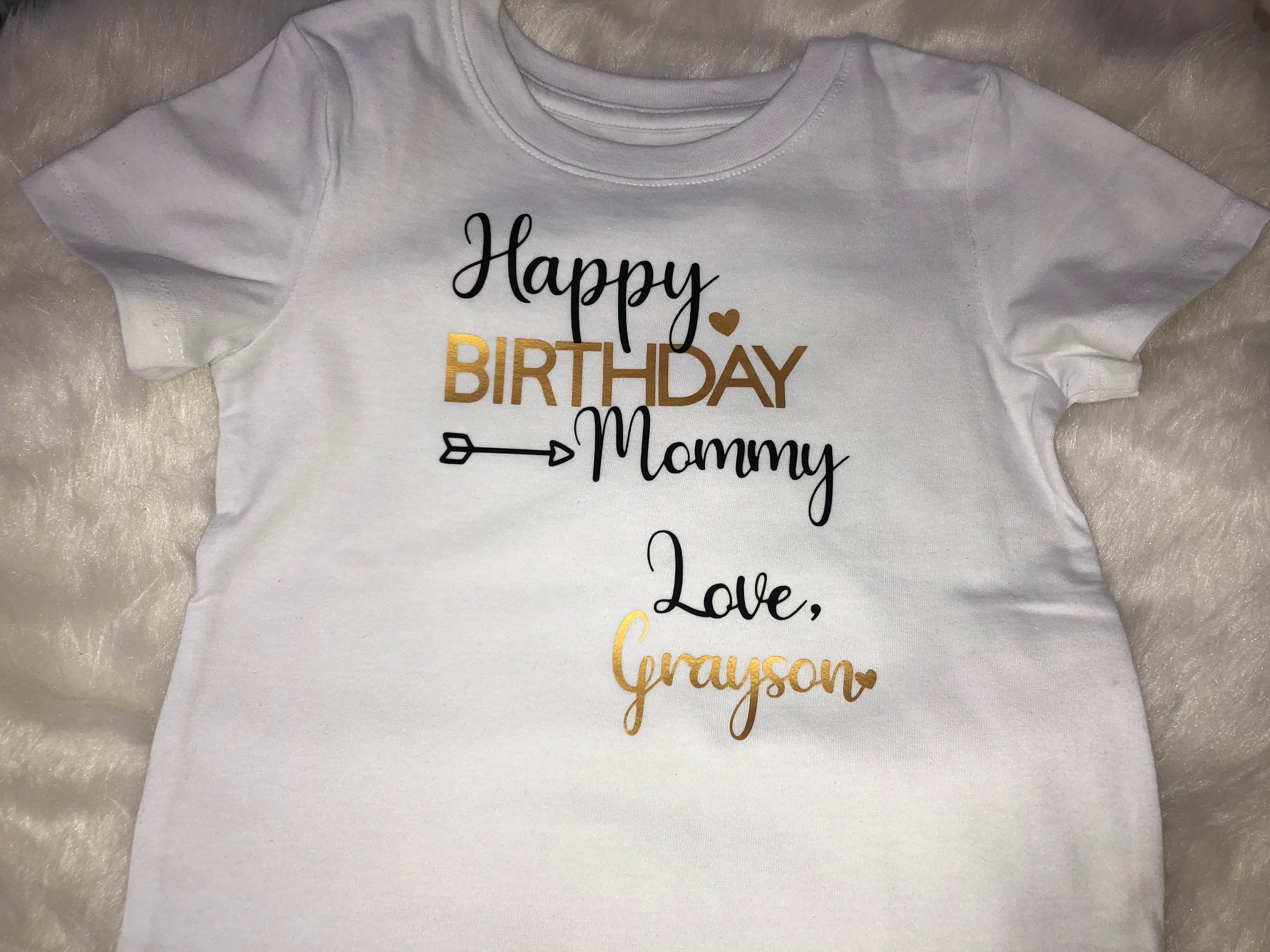 Happy Birthday Mommy TShirt Customized TShirt Etsy