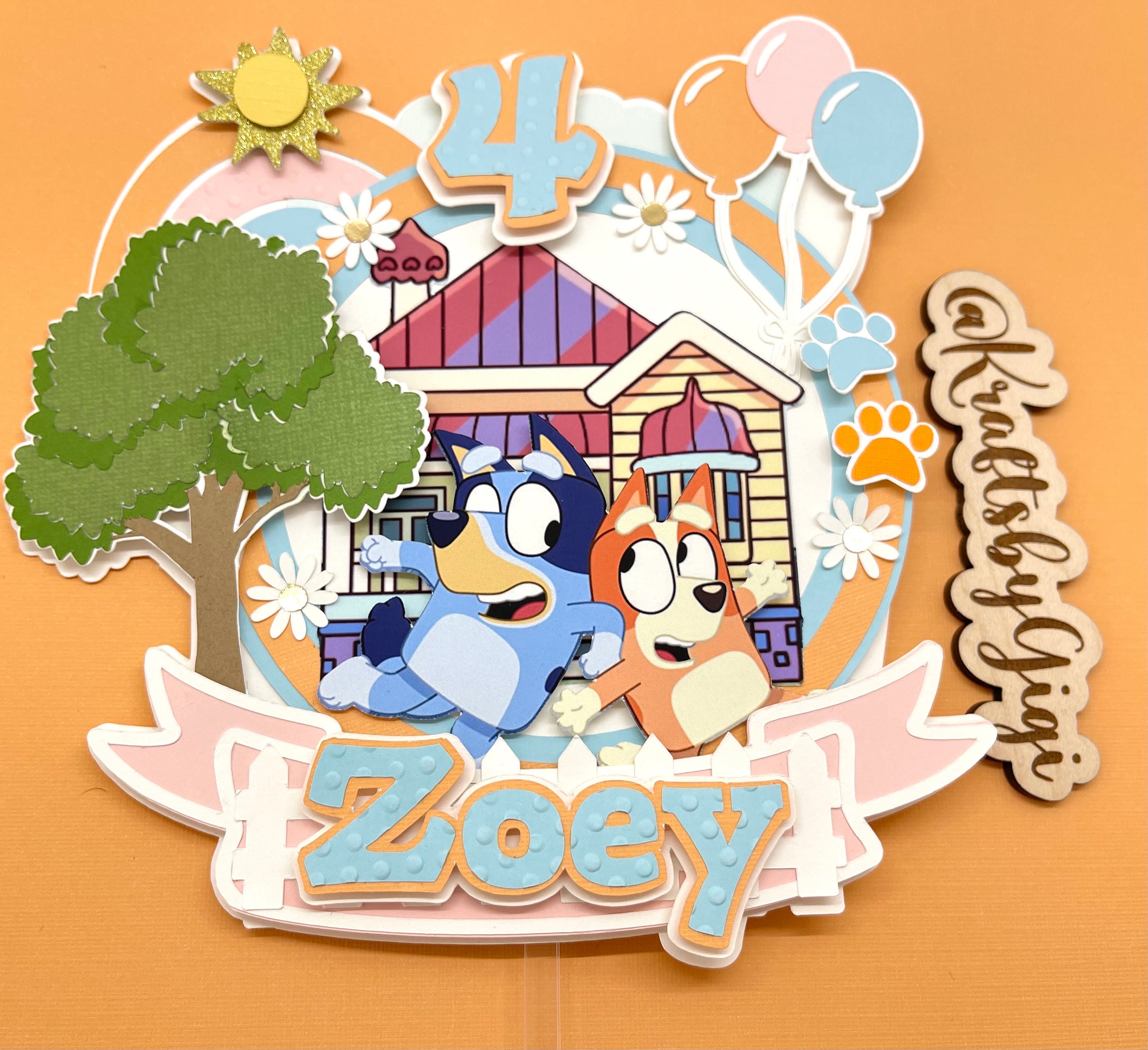 Blue Cake Topper
