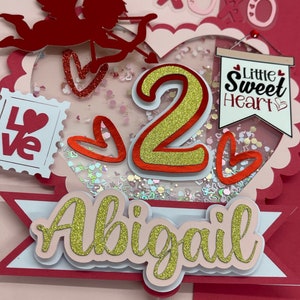 Valentine’s Day cake topper, Valentine’s Day birthday , Little sweetheart theme birthday, Valentine theme