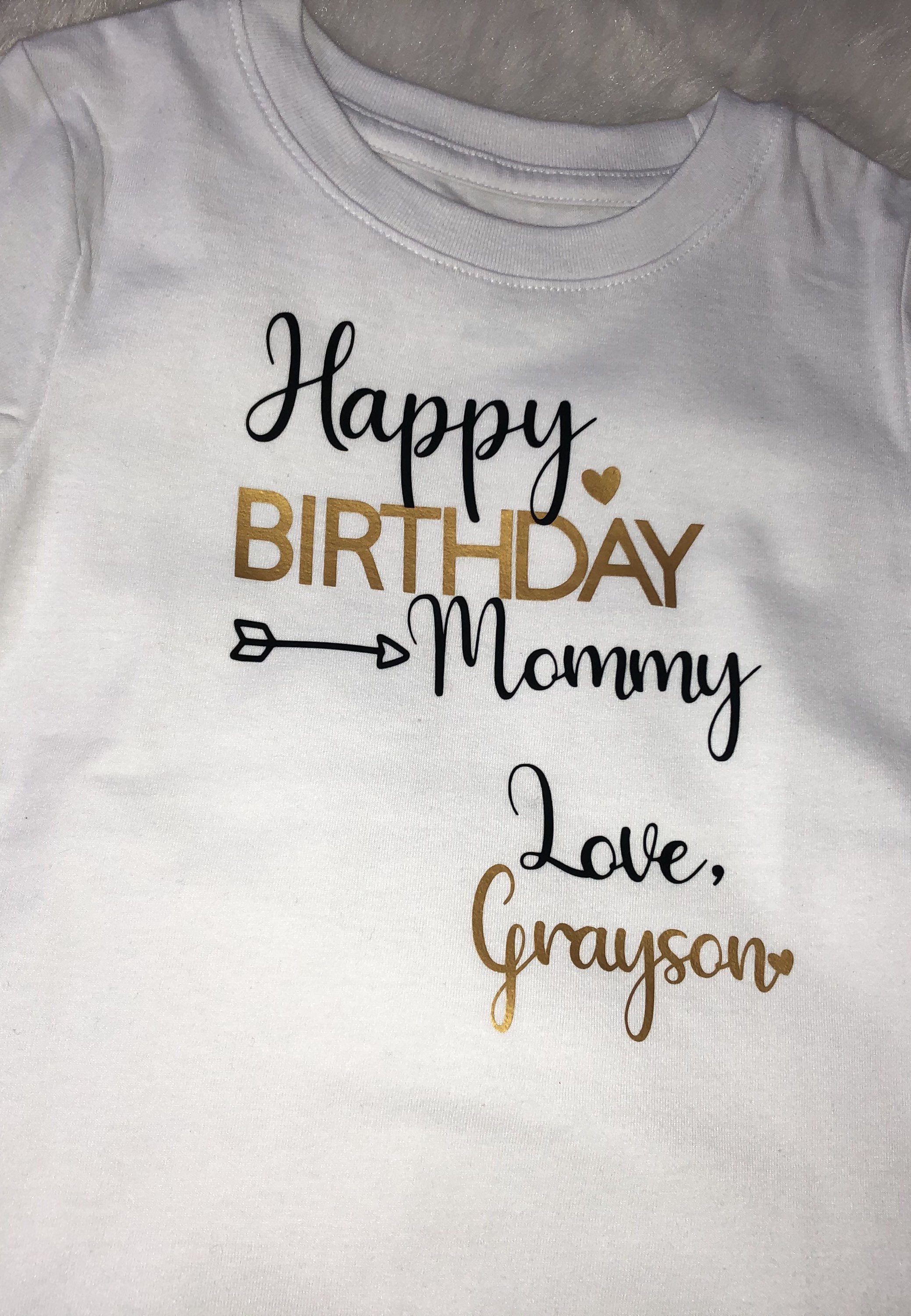 Happy Birthday Mommy TShirt Customized TShirt Etsy