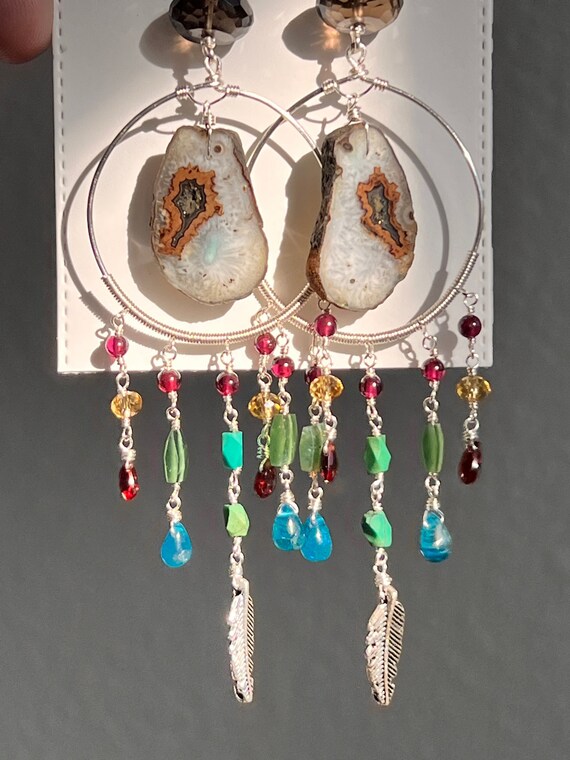 Hippy style earrings deals
