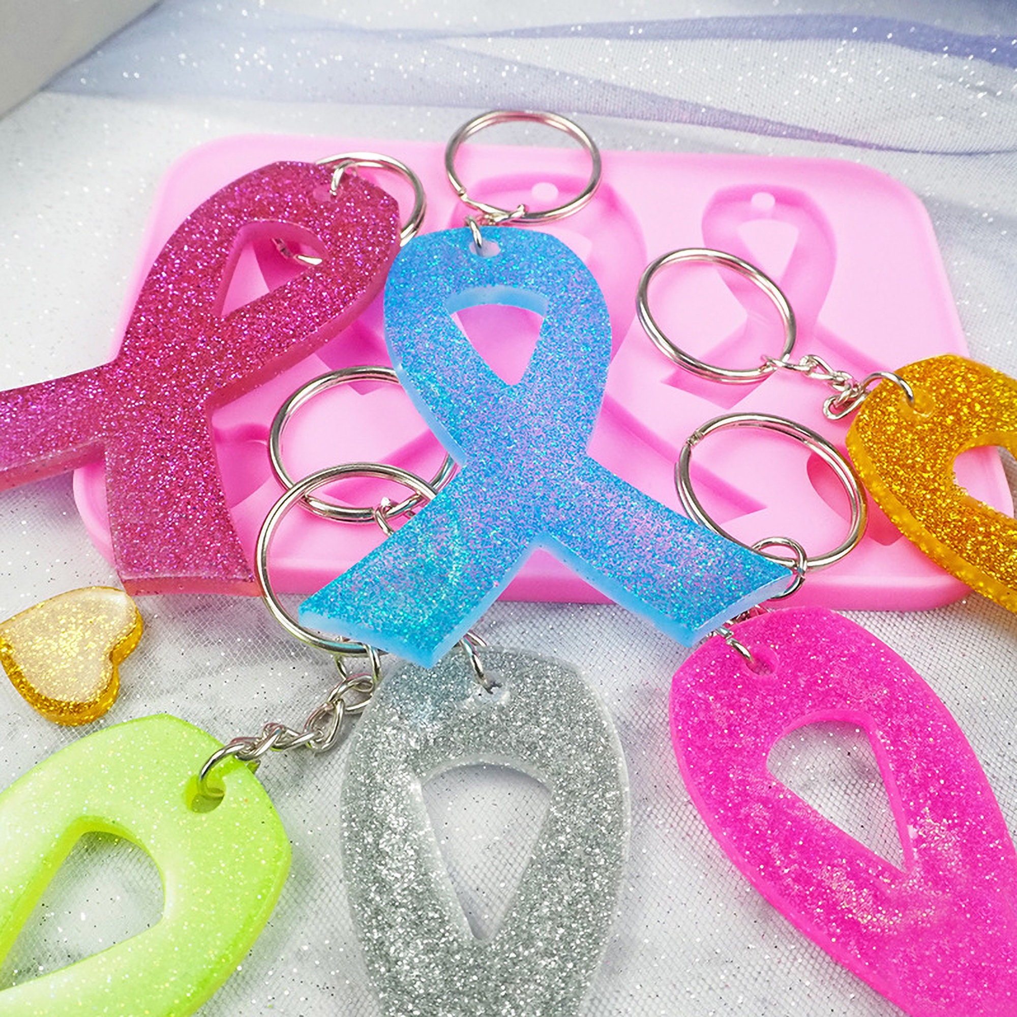Ribbon Silicone Mold handmade cancer awareness ribbon Etsy