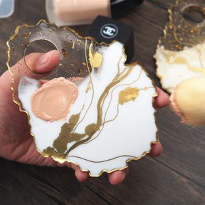 Paint Palette Resin Silicone Molds Epoxy Oval Paint Mould 
