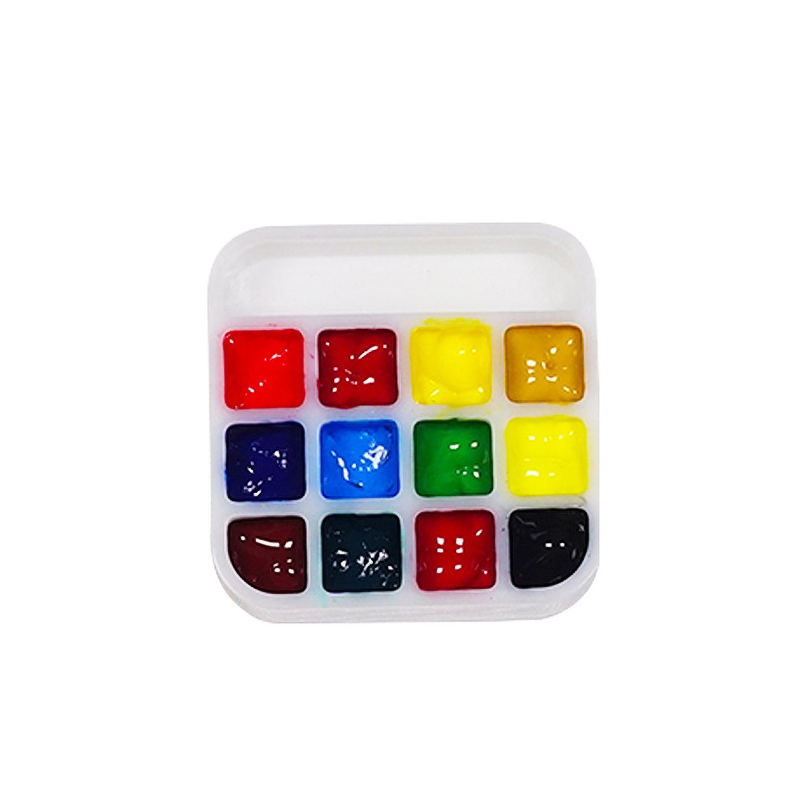 Round Paint Palette Mold Resin Palette Paintings Decor Box Etsy