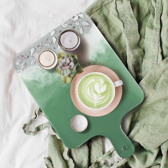 Serving Tray Mold Resin round square board rolling tray Etsy