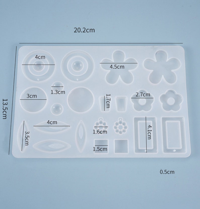 jewelry mold casting mold handmade earrings Dangle earrings resin mold drop flower square earrings hoop earrings silicone mold