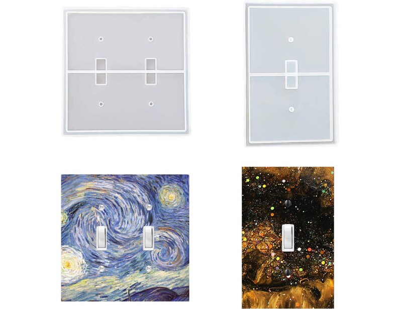 Light Switch Cover Mold Resin Double Switch Plate Covers Etsy