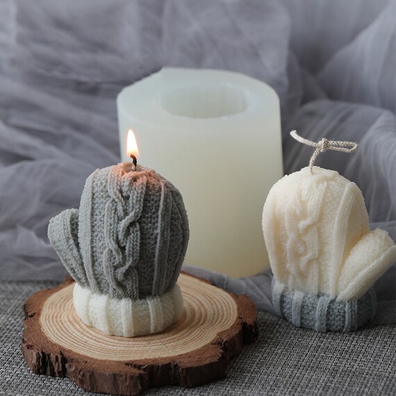 High Quality Carved Candle Mold-retro Cylinder Silicone Candle