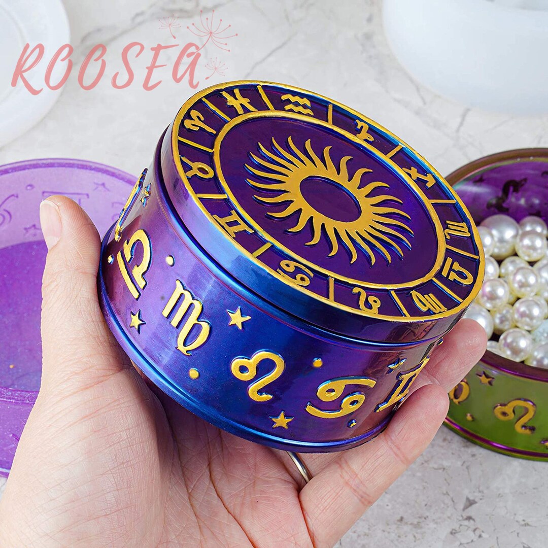 Zodiac Jewelry Box Resin Mold Constellation Silicone Etsy