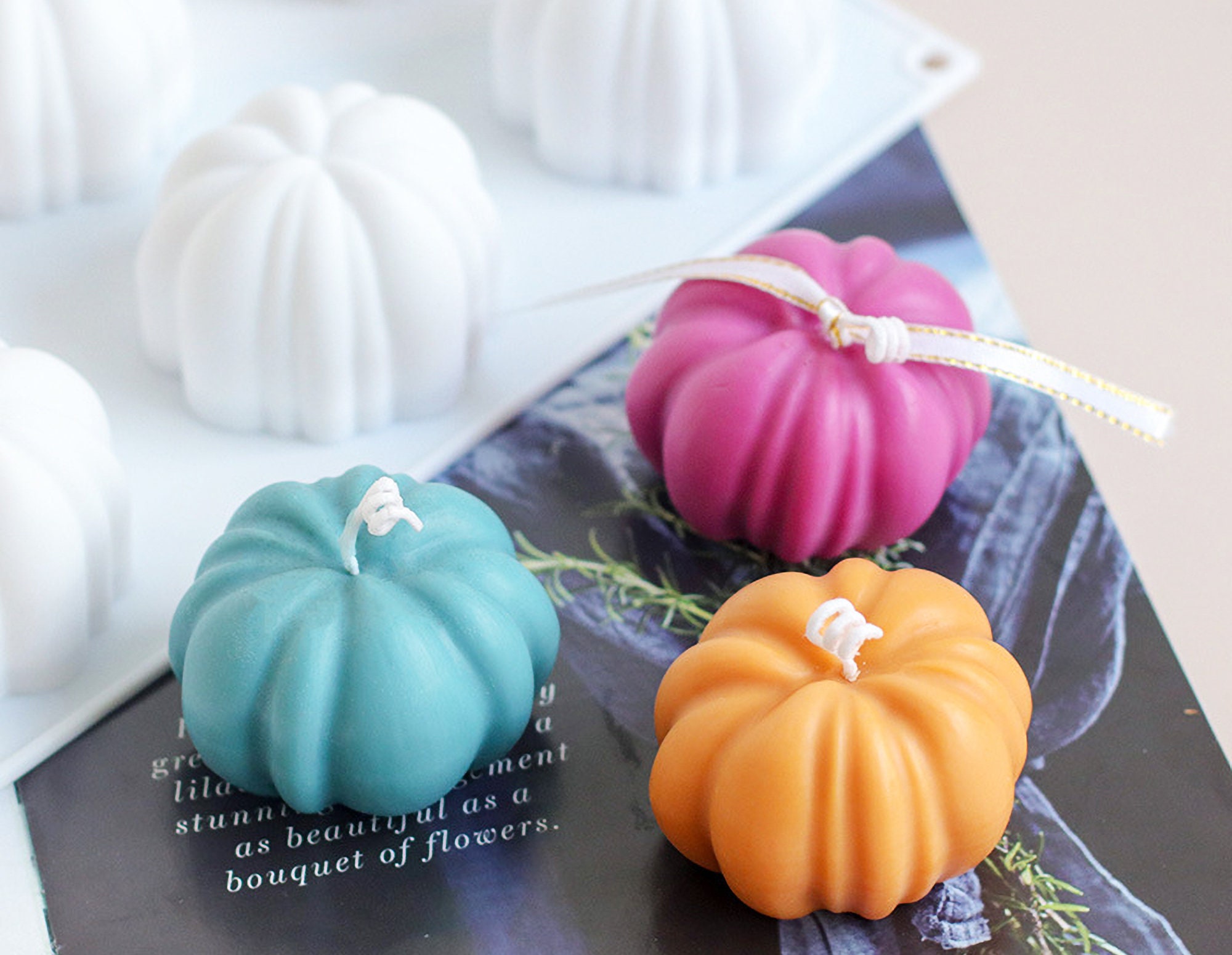 Pumpkin Candle Resin Molds Silicone Pumpkin Molds Handmade Etsy UK
