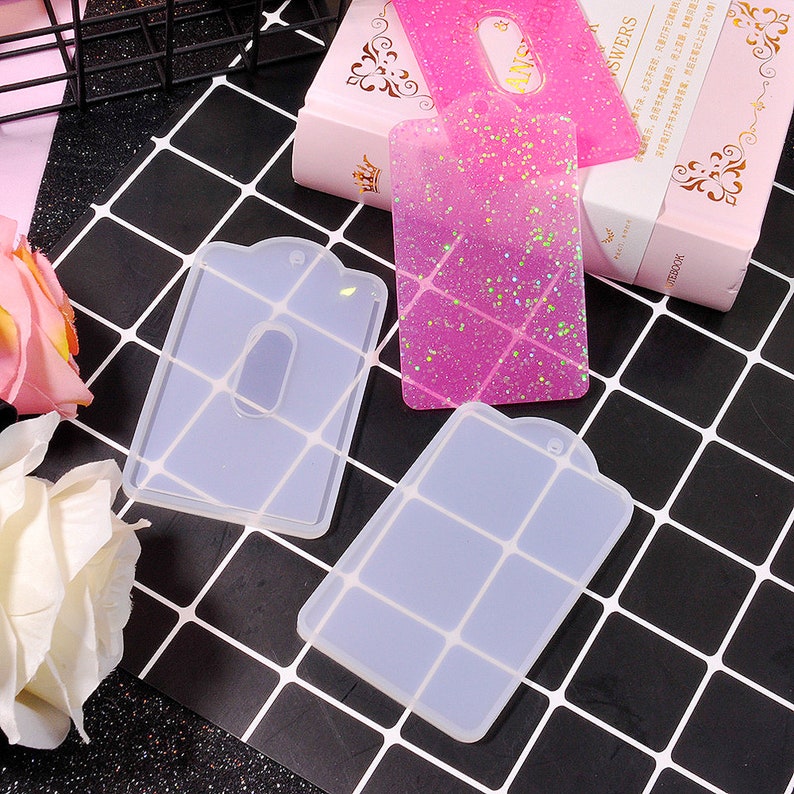 Card holder resin mold business card holder silicone mold Etsy