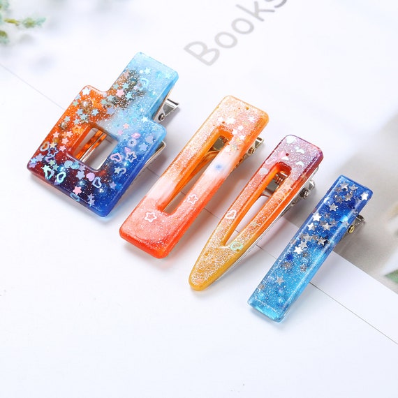 Resin Molds DIY Hair Pin Jewelry Casting Mold for Hair Pin Pendant Making,  Hair Clip Molds Jewelry Molds for Epoxy Resin - Style 3
