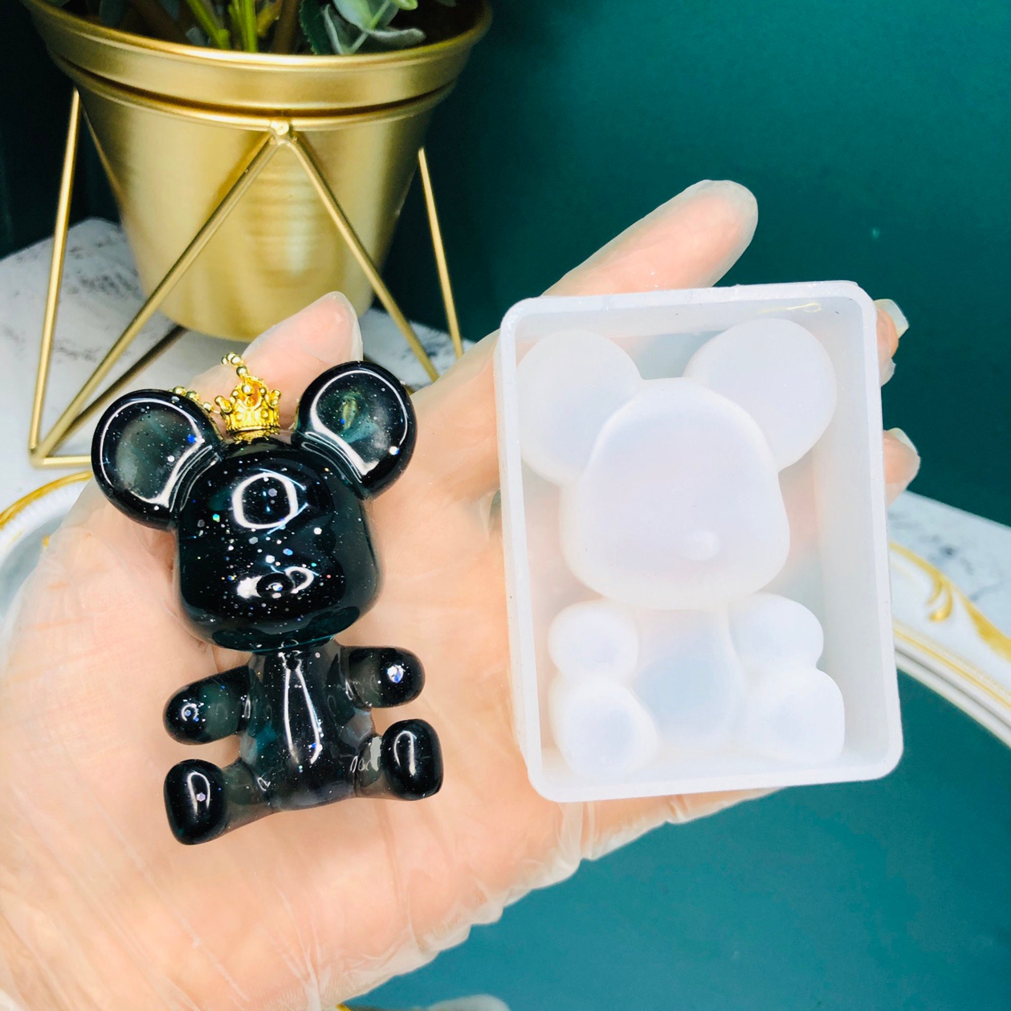 3D Bear Candle Silicone Mold-cute Honey Jar Bear Mold-teddy Bear