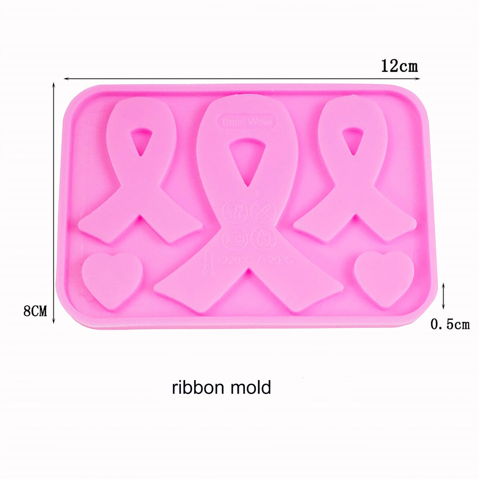 Ribbon Silicone Mold handmade cancer awareness ribbon Etsy