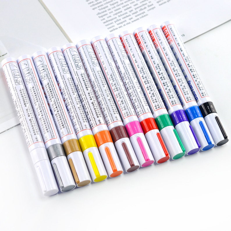 casting epoxy resin art Metallic Pen For Resin Mold marker pen jewelry handmade decor contour pen