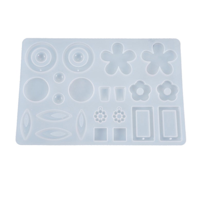 jewelry mold casting mold handmade earrings Dangle earrings resin mold drop flower square earrings hoop earrings silicone mold