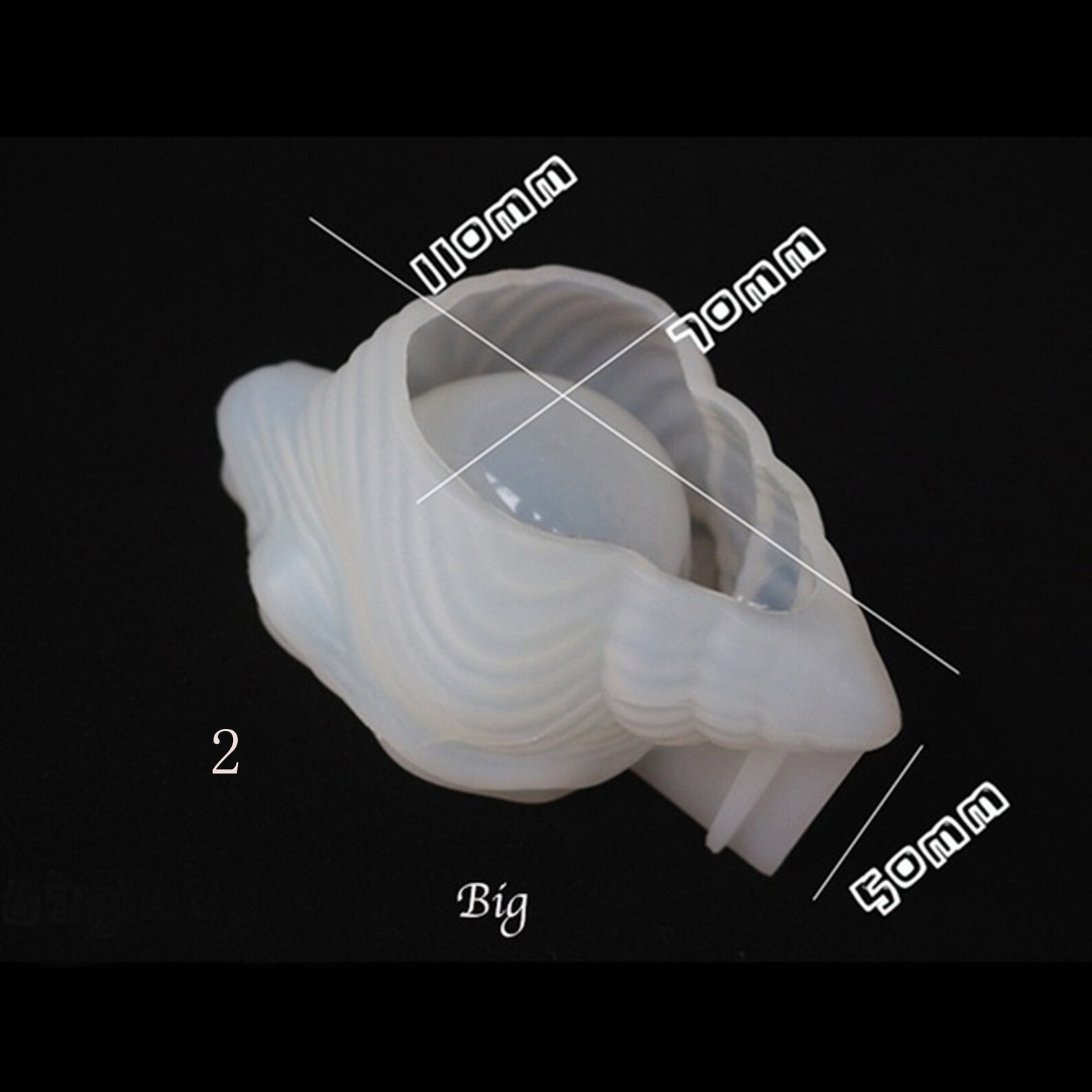 Conch Flower Pot Resin Mold Cement Concrete Silicone Mold Etsy