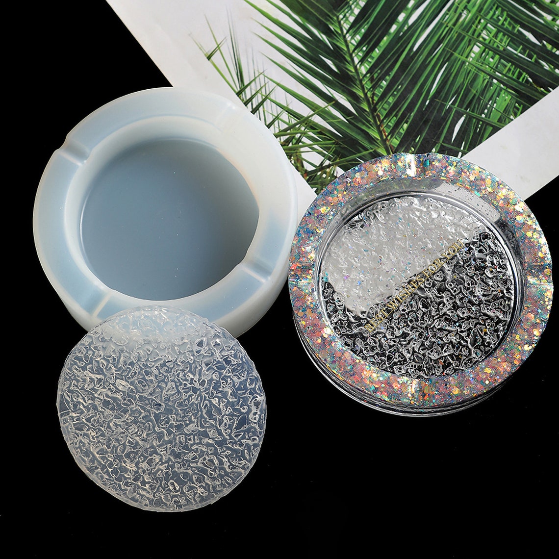 Square round ashtray mold resin cute cigar ashtray vintage Etsy