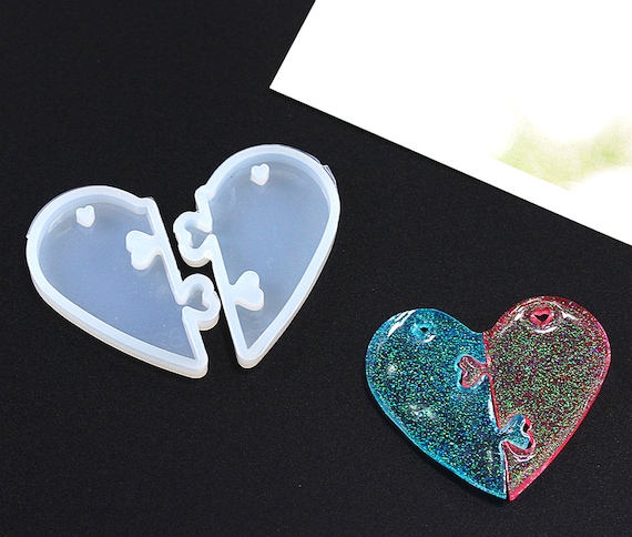  Flame Heart Silicone Resin Mold Valentine's Day Heart Shape  Keychain Resin Mold Expoy Resin Casting Mold for Jewelry and Pendant Making  Ideal Gift Necklace Crafts Making : Home & Kitchen