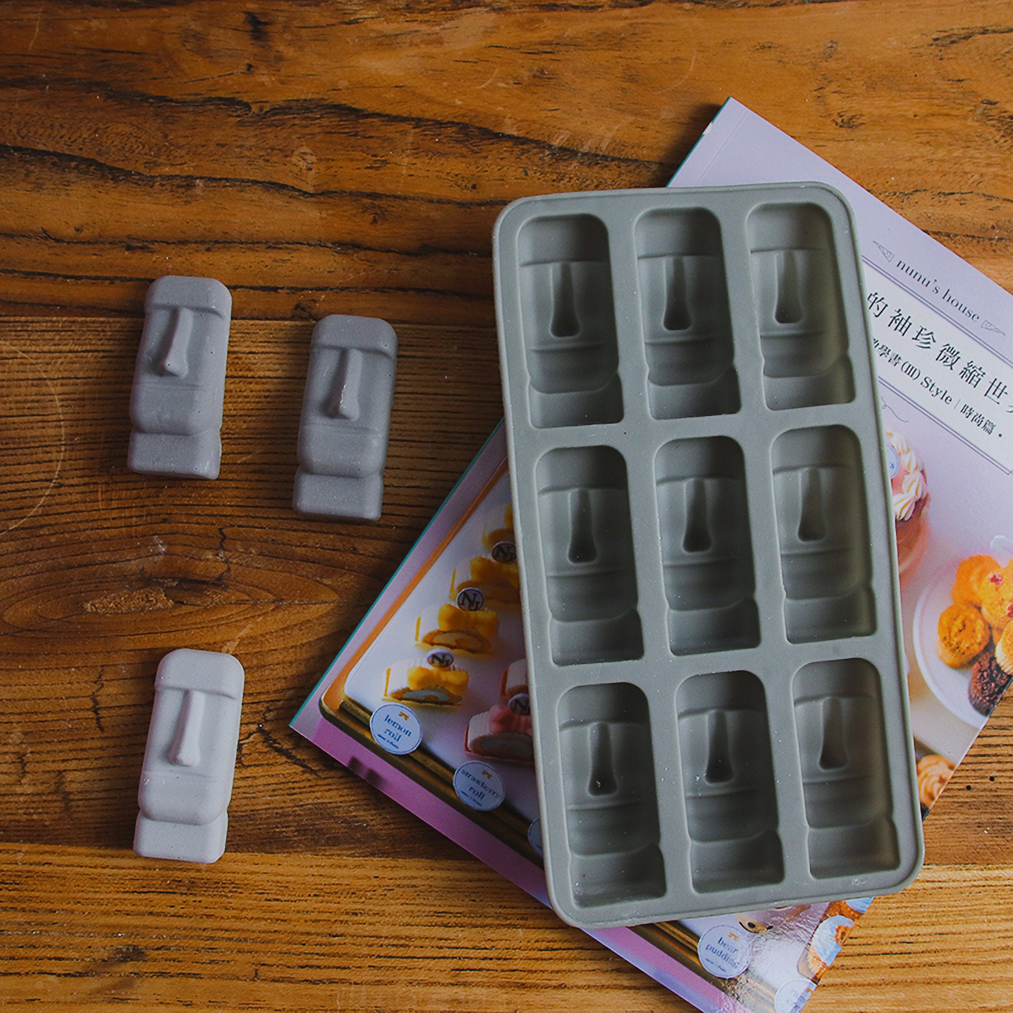 Easter Island Moai Head Mold Ice Cube Scented Candle Etsy