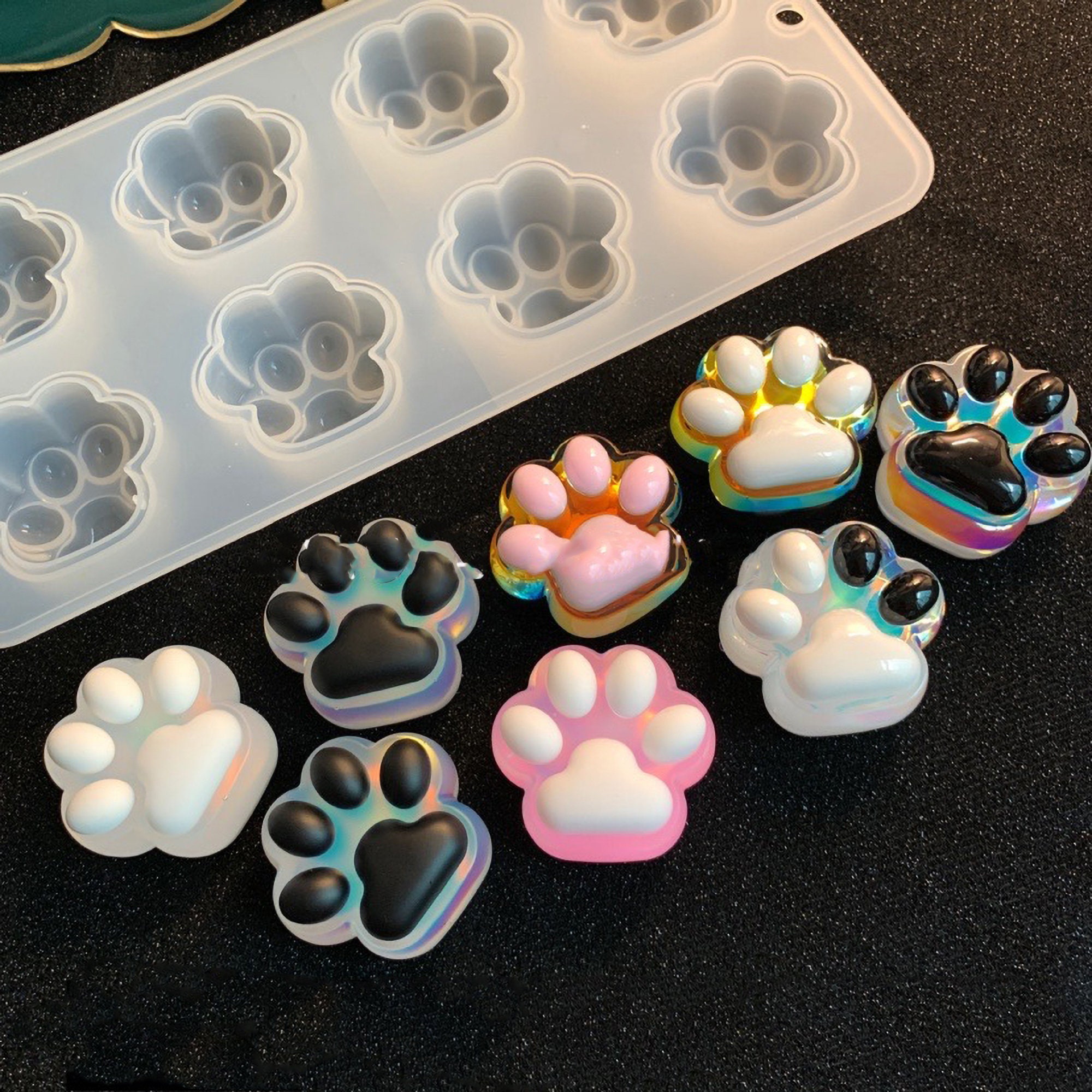 Cat Paw Resin Mold dog paw craft molds cat claw silicone Etsy