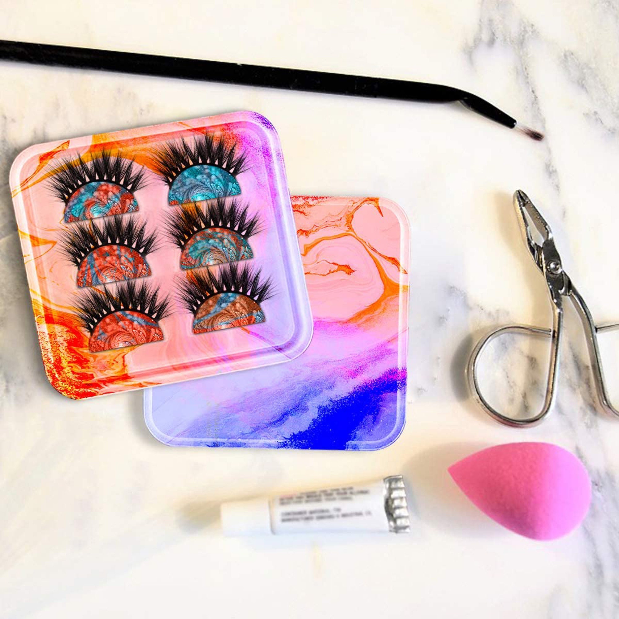 Eyelashes holder tray resin mold eyelash display storage box Etsy