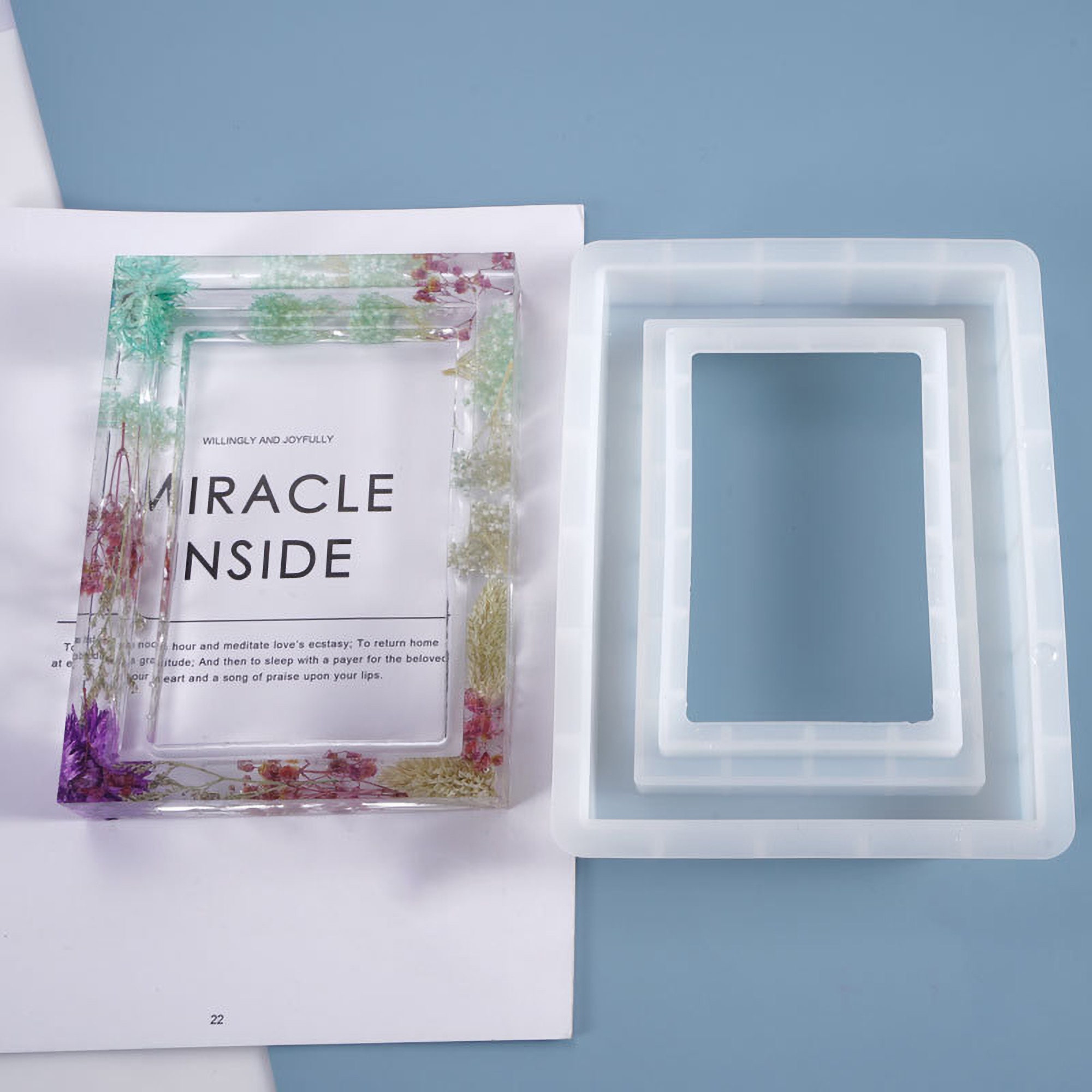 Resin Photo Frame Mold square vintage photo frames silicone Etsy