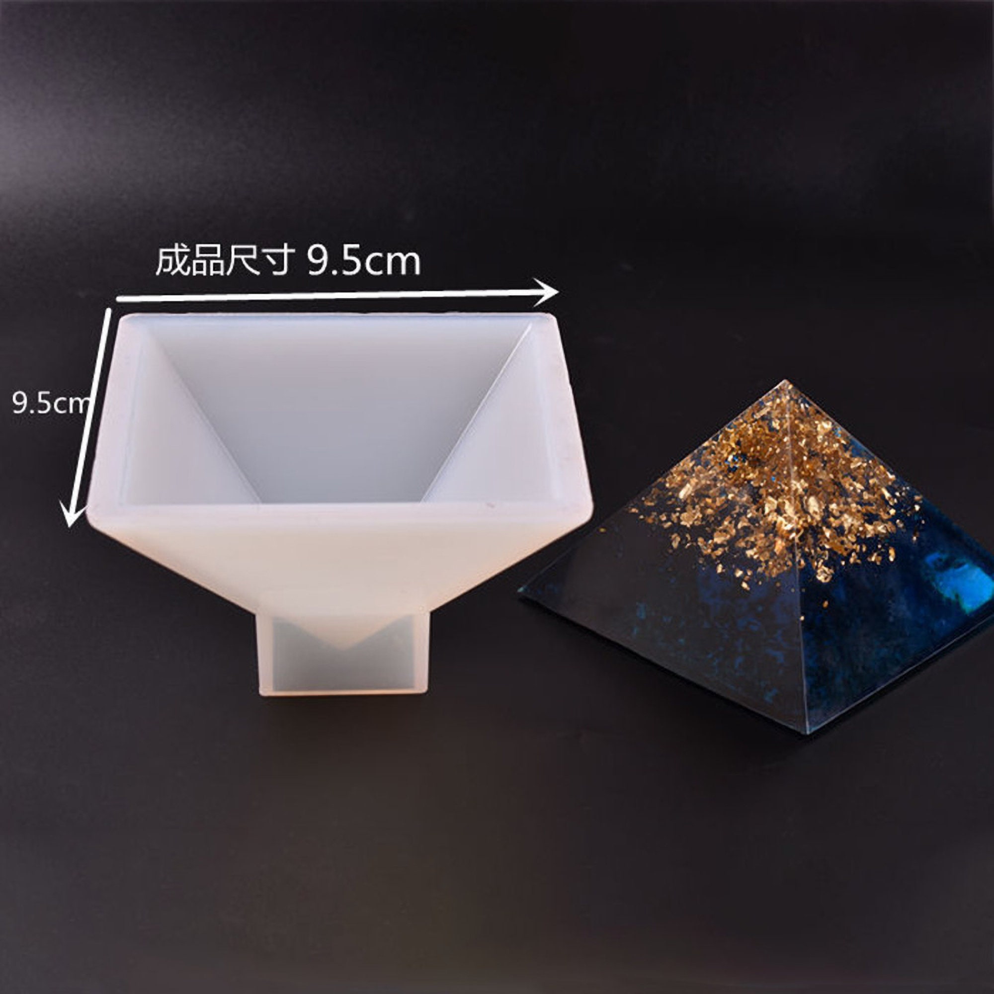 Super Large Pyramid Resin Silicone Mold Resin Casting Jewelry