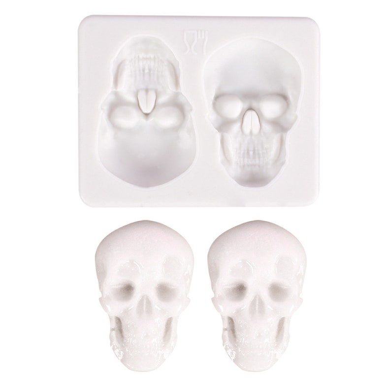 Small Skull Resin Mold Skull Silicone Mold Cake Molds Etsy