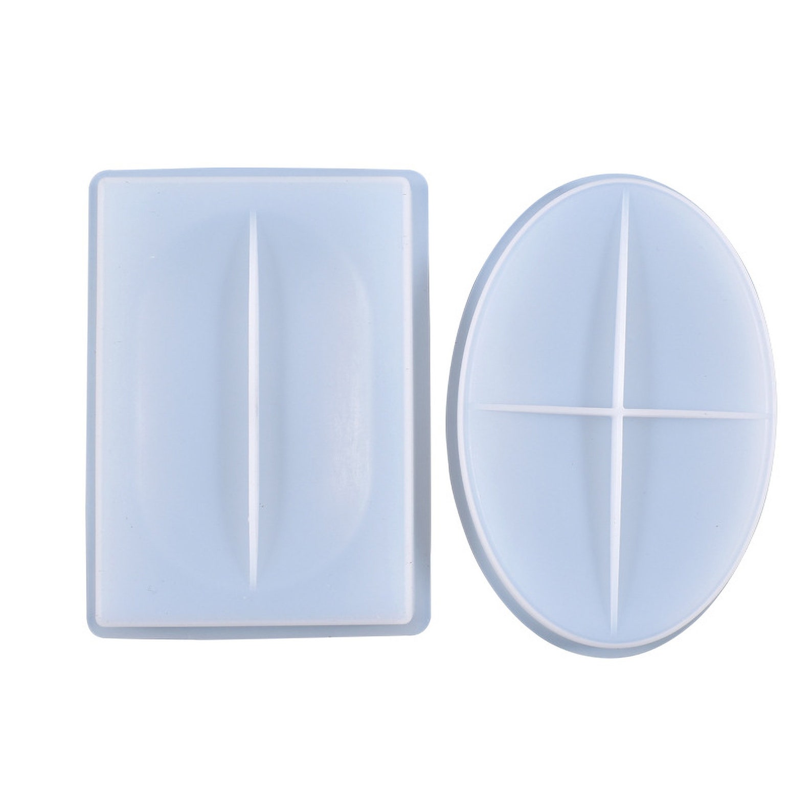 Soap Dish Resin Mold Square Oval Holder Silicone Molds Etsy