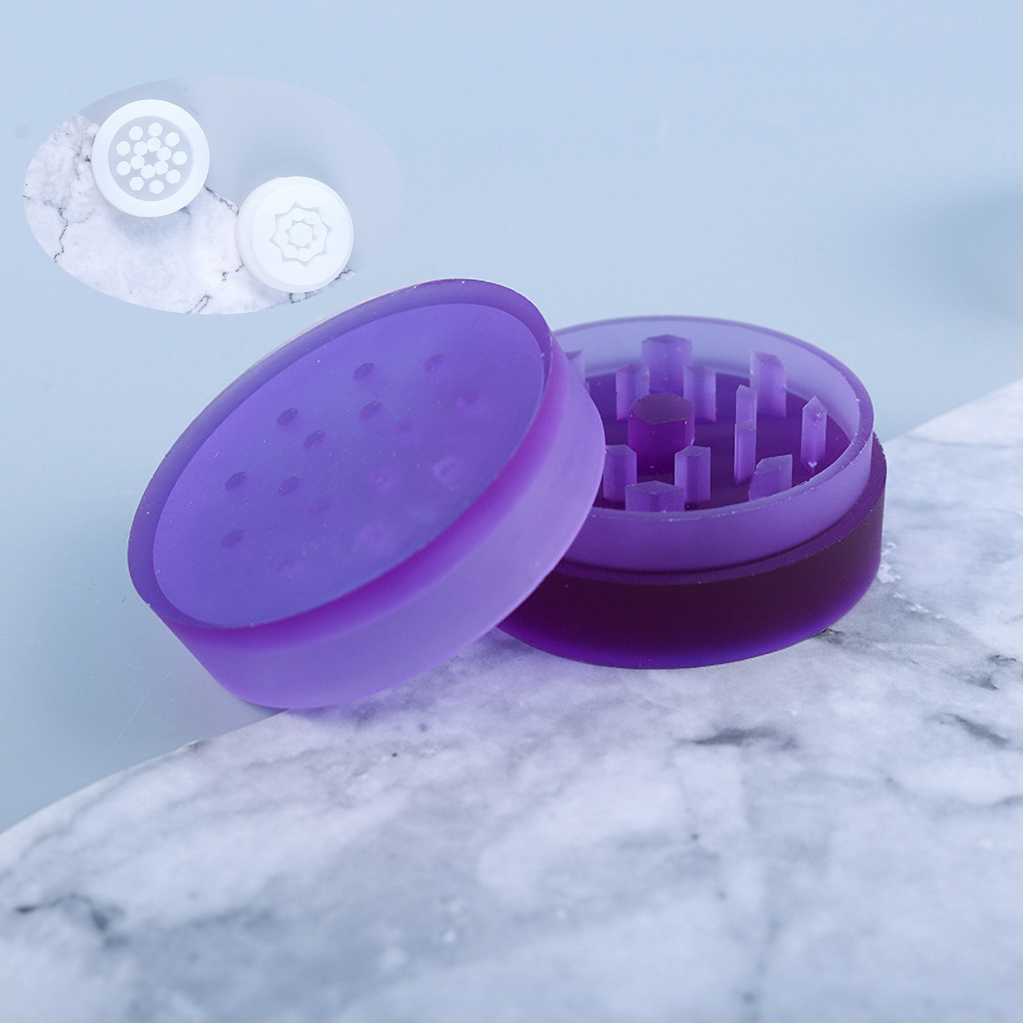 Circle Herb Grinder Resin Mold Weed Grinder Silicone Molds Etsy