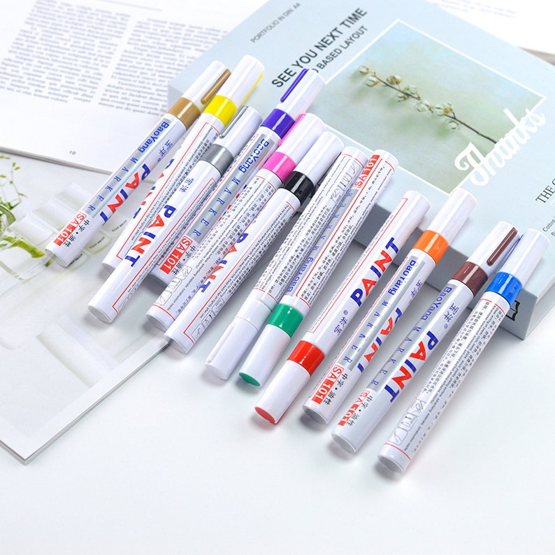 casting epoxy resin art Metallic Pen For Resin Mold marker pen jewelry handmade decor contour pen