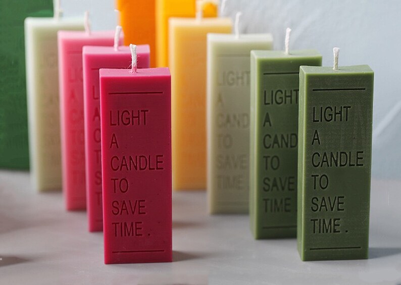 Square Letter Candle Resin Mold Aromatherapy Candles Etsy