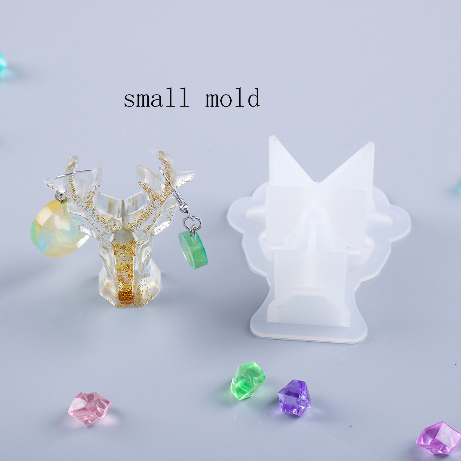 Earring Holder Resin Mold Ring Holders Silicone Jewelry Etsy