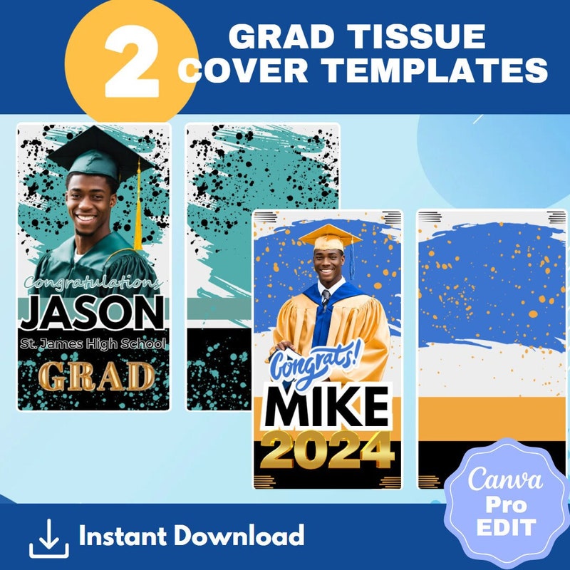 Tissue Box Label Template Etsy