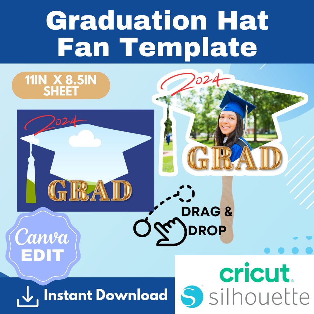 Grad Fan Template Custom Grad Fan Graduation Fan Template Graduation Grad Fan Template Custom Grad Fan Graduation Fan Template Graduation