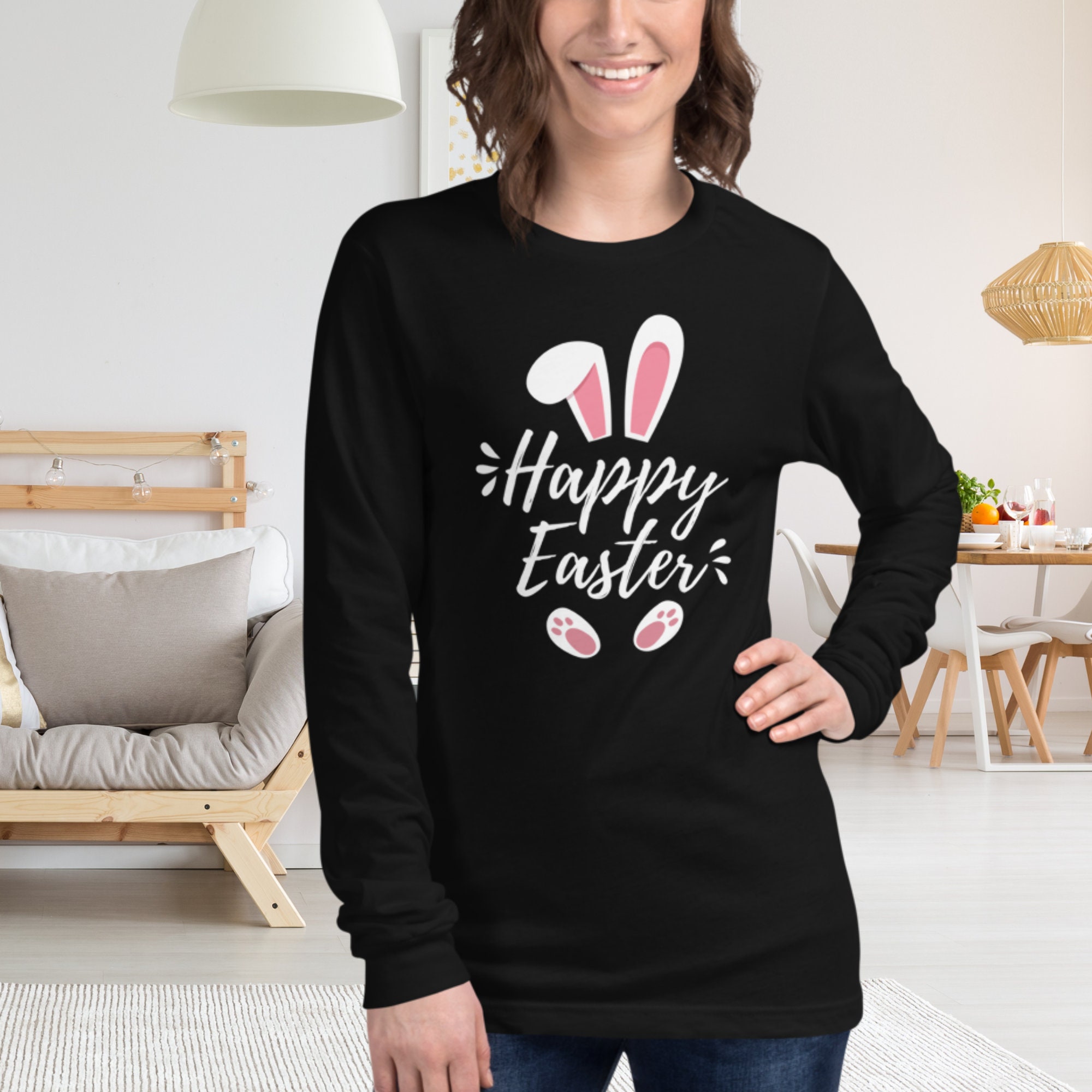 Happy Easter Shirt Women Easter Shirt Cute Easter Shirt Etsy